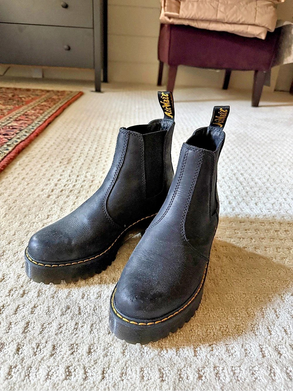 Dr. Martens Rometty Platform Chelsea Boot Boots Black US6 EU37